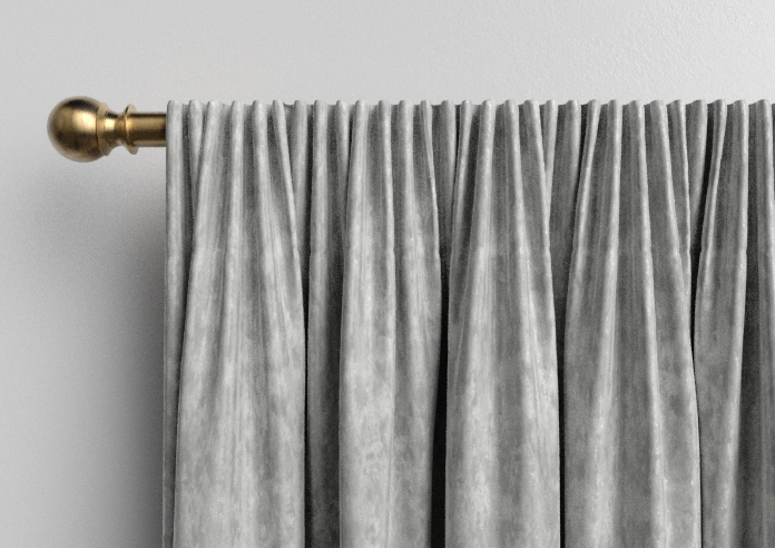 Crushed Velvet, White - Made to Measure Curtains - Image 9